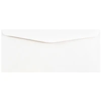 JAM Paper 4" x 9.5" White Business Envelopes