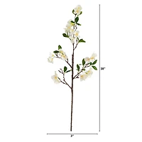38" White Blossom Flower Stems, 3ct.