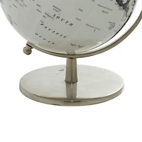 11" White Aluminum Traditional Globe