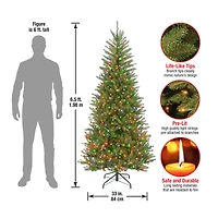 ft. Pre-Lit Dunhill® Fir Slim Artificial Christmas Tree