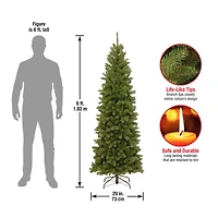 6ft. Unlit North Valley® Spruce Pencil Slim Artificial Christmas Tree