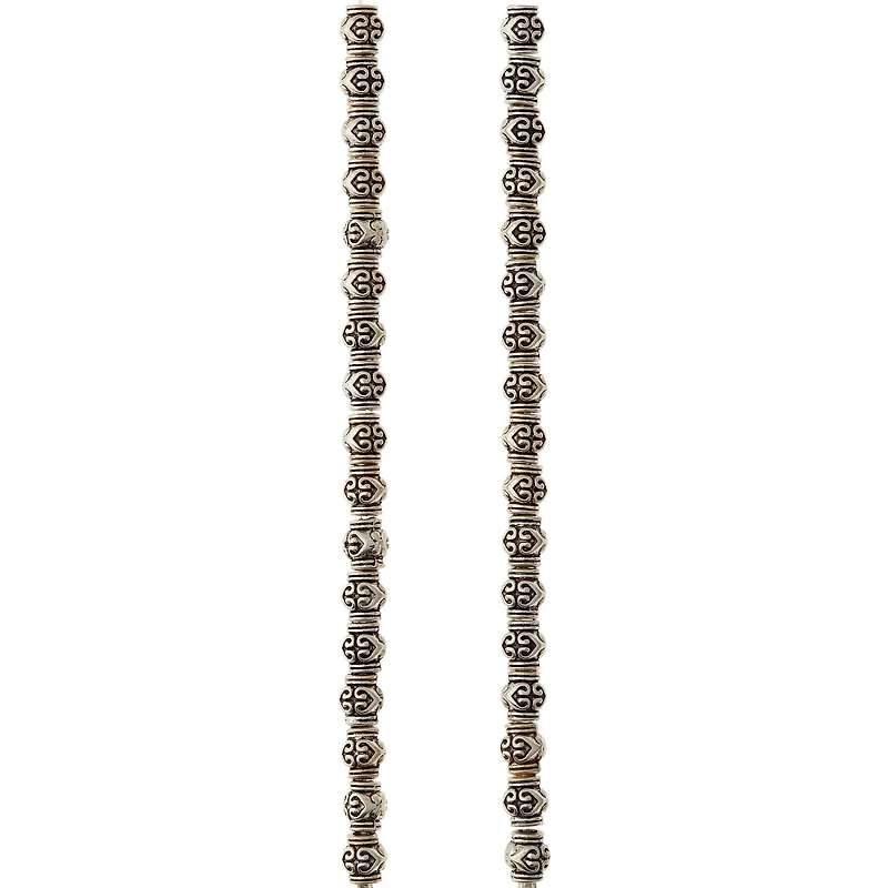12 Pack: Antique Silver Metal Rondelle Beads, 7mm by Bead Landing™