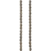 12 Pack: Antique Silver Metal Rondelle Beads, 7mm by Bead Landing™
