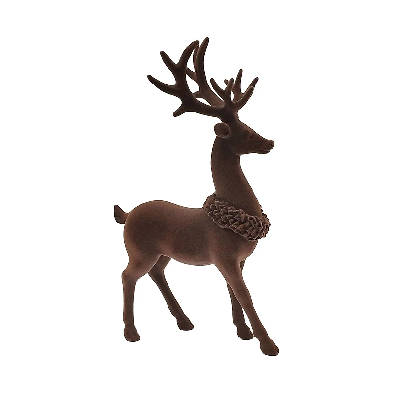 12.75" Flocked Standing Deer Décor by Ashland