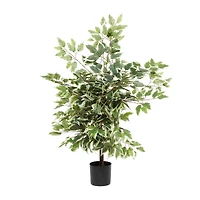 Ficus Tree Artificial Decorative Foliage, 45", Green