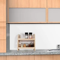 NEX™ 2-Tier Wood Spice Rack Countertop Organizer
