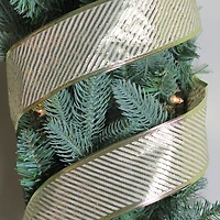 2.5" x 10yd. Wired Diagonal Stripes Christmas Ribbon