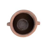 Hello Honey® Large Orange & Whitewashed Terra Cotta Urn