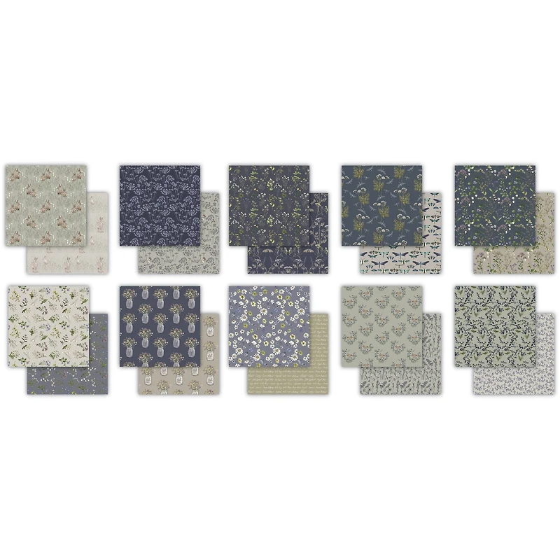 Craft Consortium Double-Sided Paper Pad 6" x 6" 40 ct. Wildflower Meadow