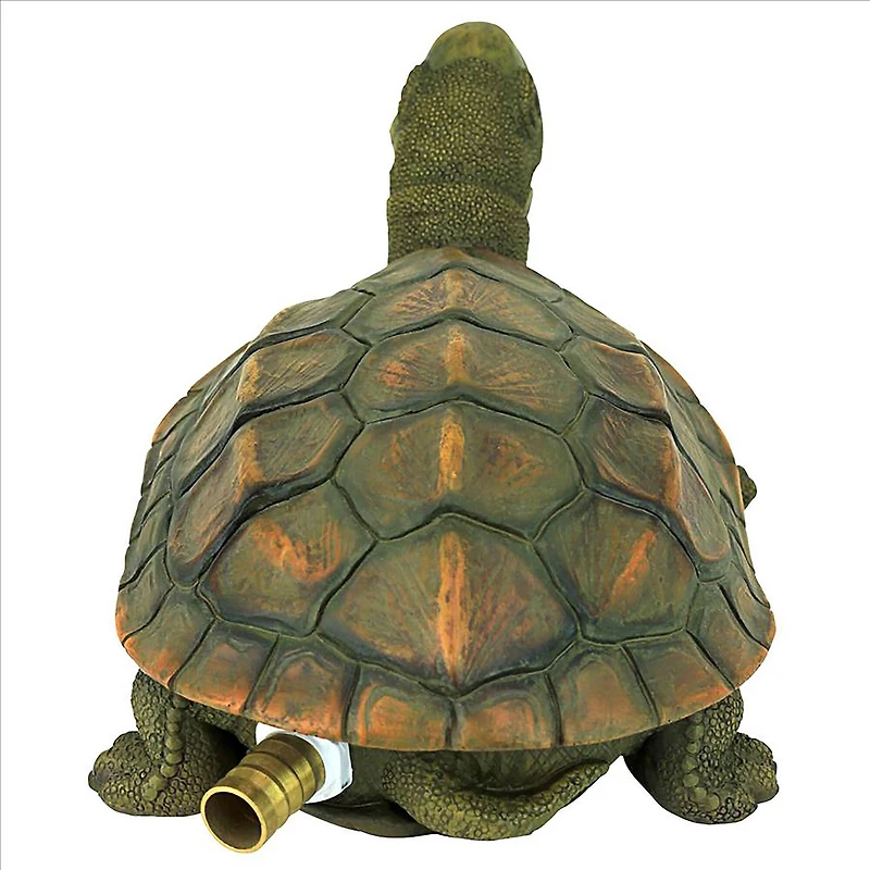 Design Toscano 9.5" Sprinkle the Turtle Piped Spitter Statue