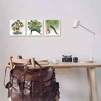 Stupell Industries Yoga Poses Female Figures Namaste Relaxation Self-Care  Canvas Wall Art, 17" x 17"