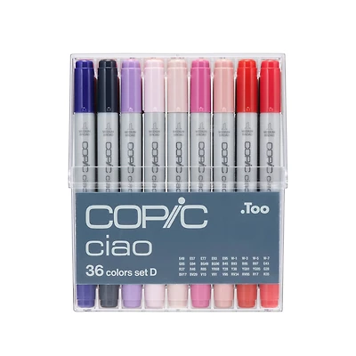 Copic® Ciao 36 Color Marker Set D