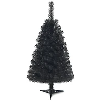 Costway 3ft. Unlit Matte Black Artificial Christmas Tree