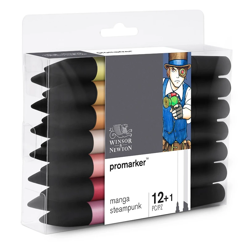 Winsor & Newton® ProMarker™ Manga Steampunk 13 Marker Set