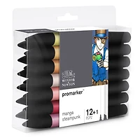 Winsor & Newton® ProMarker™ Manga Steampunk 13 Marker Set