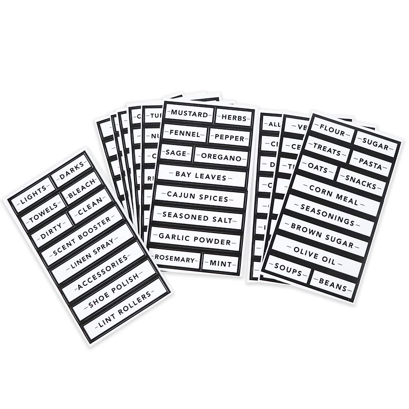 Black Border Rectangle Household Label Stickers by Recollections™