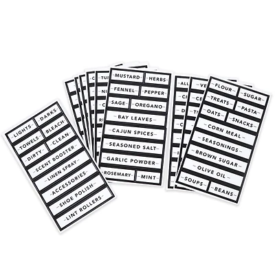Black Border Rectangle Household Label Stickers by Recollections™