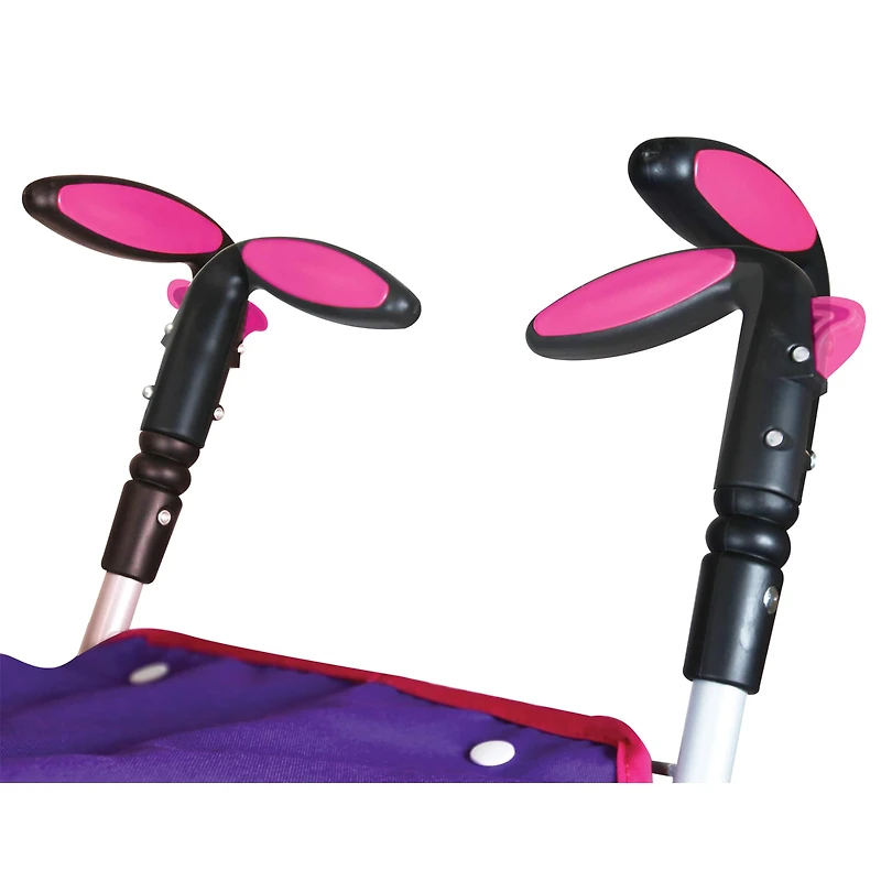 Lissi Dolls Baby Doll Umbrella Stroller Twin Set with 2 Toy Baby Dolls