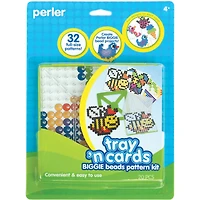 Perler™ Tray 'n Cards BIGGIE Beads Pattern Kit