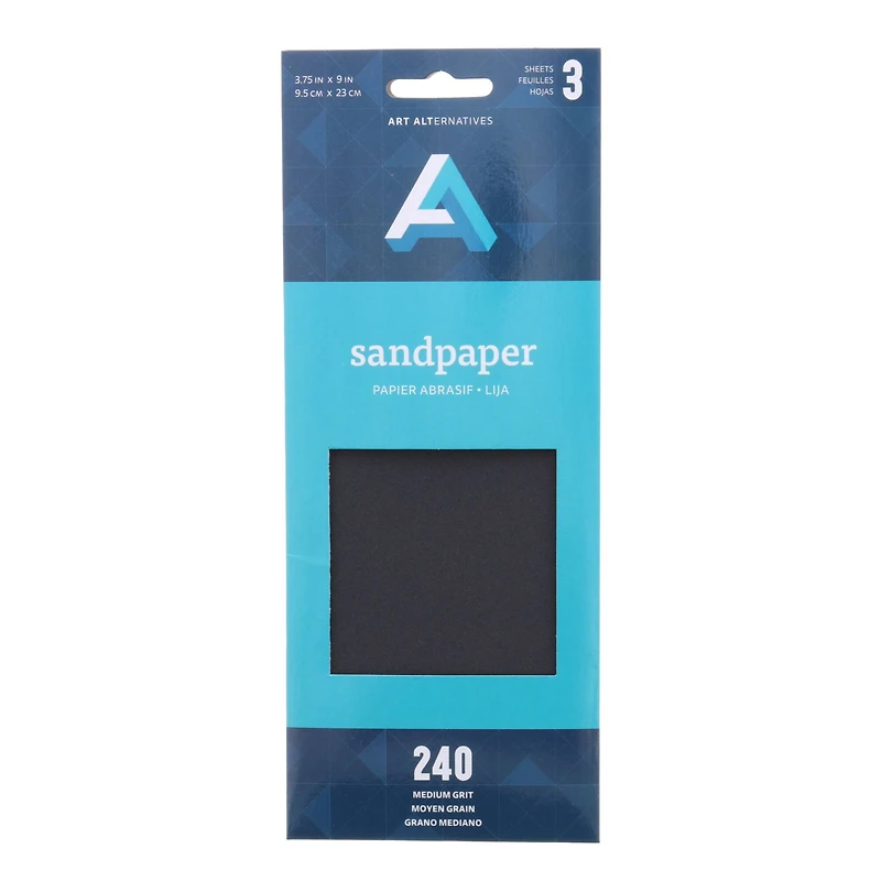24 Packs: 3 ct. (72 total) Art Alternatives Medium Sandpaper Sheets