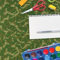 Fablon Camouflage Green Adhesive Film Sheet, 2ct.