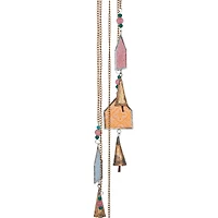 41" Blue Glass Eclectic Windchime