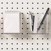 12 Pack: Small Clear Pegboard Storage Bin by Simply Tidy™