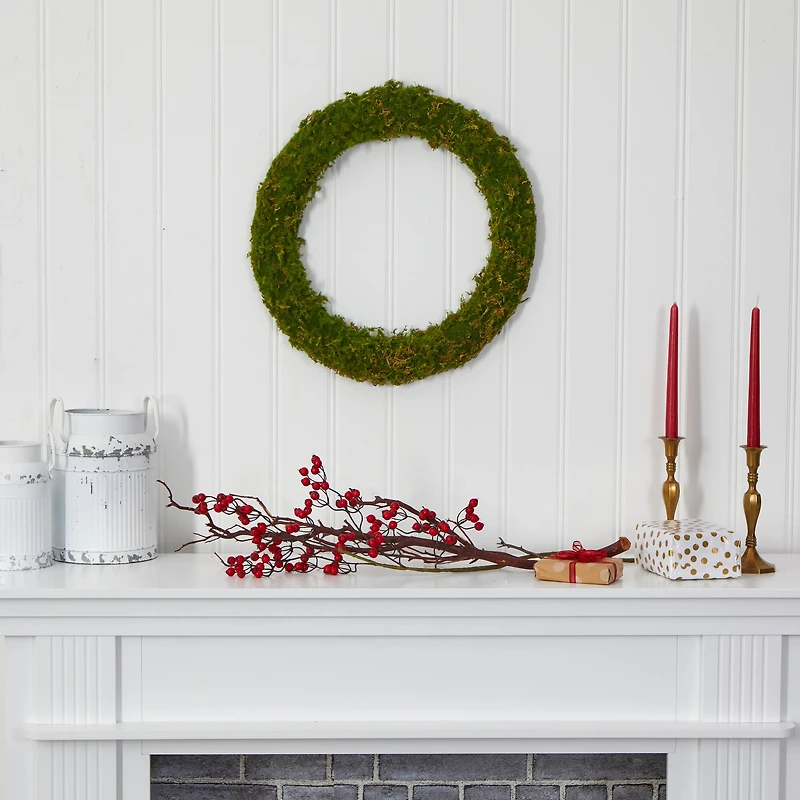 20" Green Moss Wreath