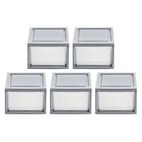 Iris® Gray Small Stacking Drawer, 5 Pack