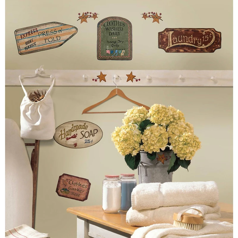 RoomMates Country Signs Peel & Stick Wall Decals