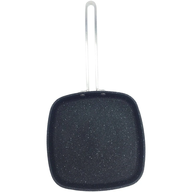 THE ROCK by Starfrit 6" Personal Griddle Pan With Stainless Steel Wire Handle