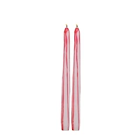 10" Red Dripping Unscented Taper Candles, 2ct. by Ashland® 