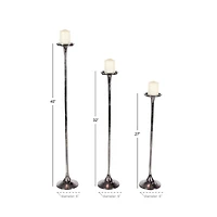 Aluminum Modern Candle Holder Set