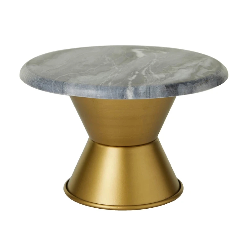 Grey Glam Cake Stand, 10" x 10" x 7"