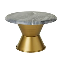 Grey Glam Cake Stand, 10" x 10" x 7"