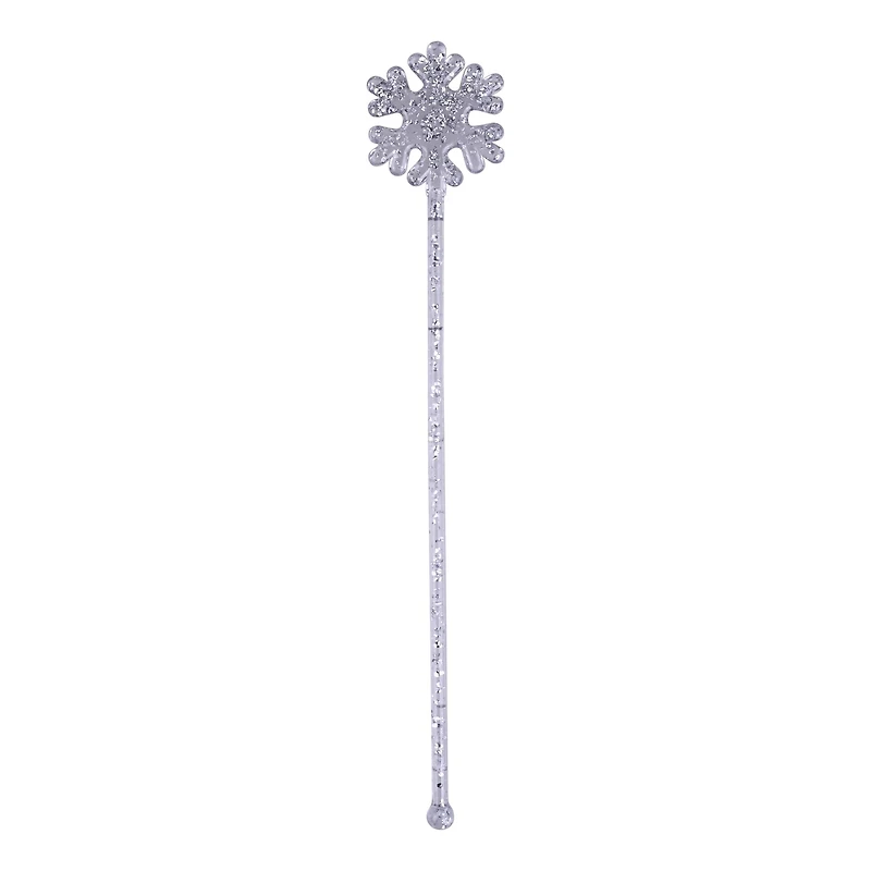 7" Glitter Snowflake Drink Stirrers, 12ct. by Makery™