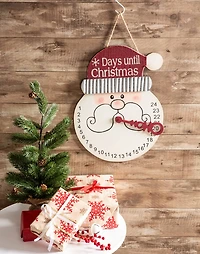 DII® 16.7" Santa Days Til Christmas Hanging Countdown Calendar Sign