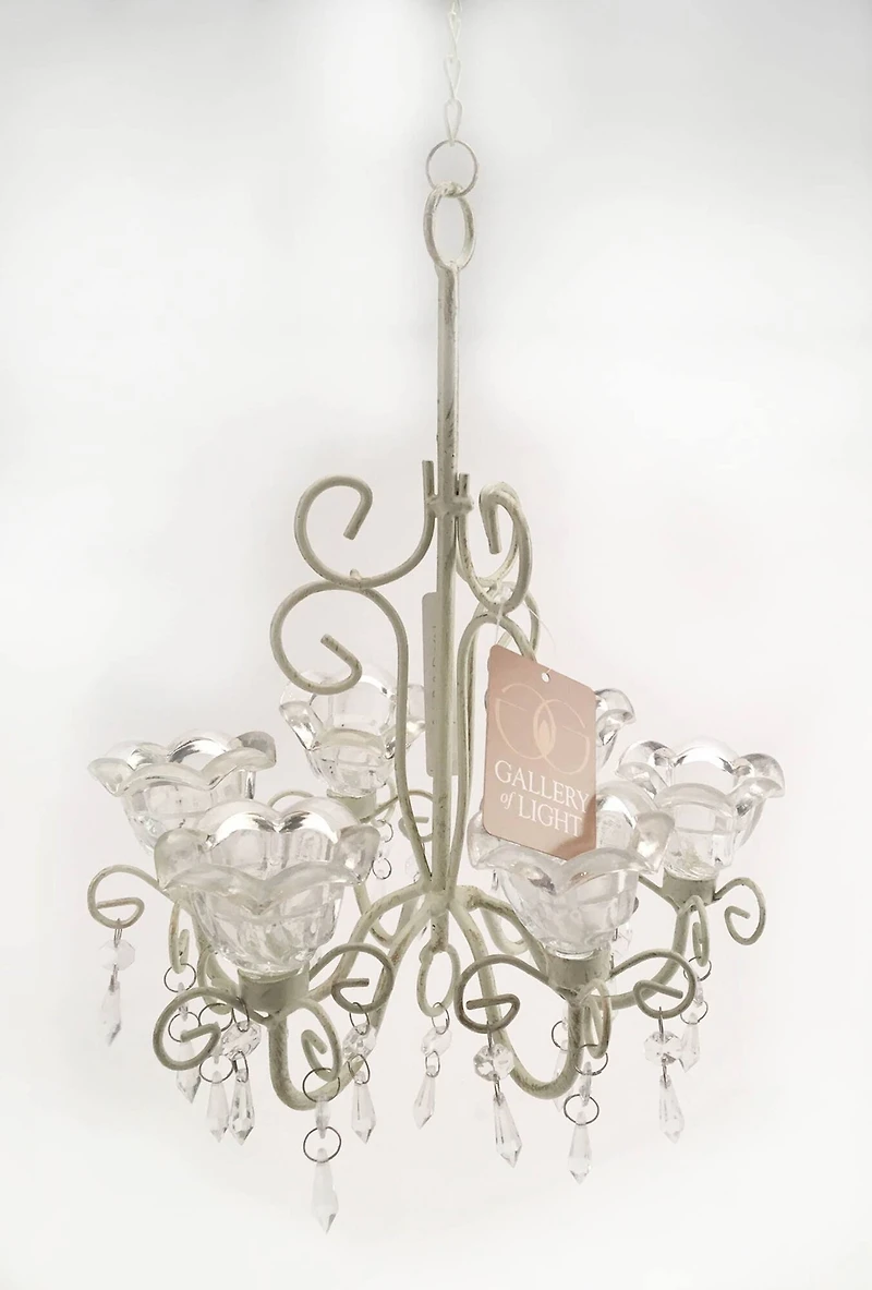 13'' Crystal Blooms Candle Chandelier