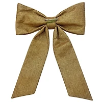 30" Faux Linen Shimmer Puffy Tree Bow by Celebrate It®