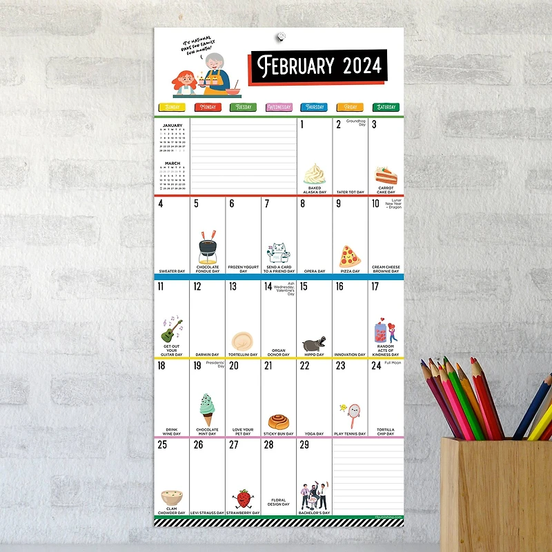TF Publishing 2024 Every Day's A Holiday Mini Calendar