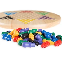 Toy Time Wooden Chinese Checkers Board Game Set