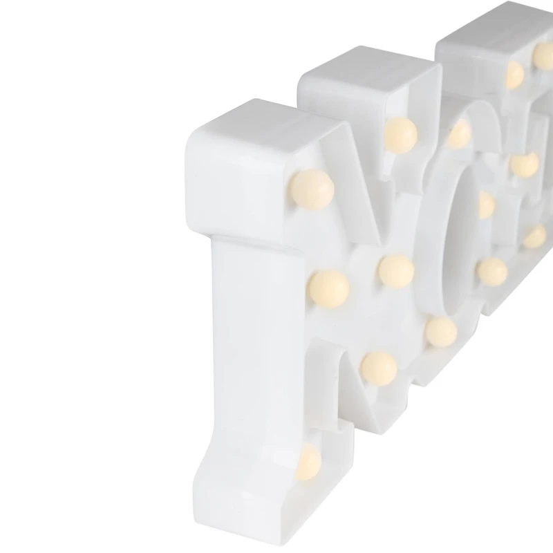 17" White Noel LED Christmas Marquee Wall Sign