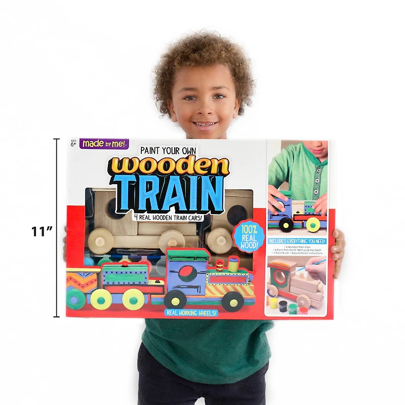 Made by Me® Paint Your Own Wooden Train