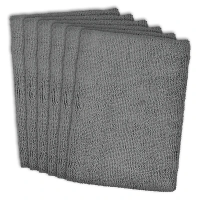 DII® Gray Essential Microfiber Dishtowels, 6ct.