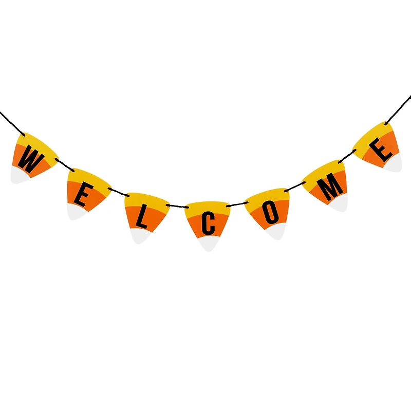 31" Candy Corn Welcome Banner