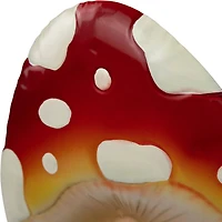 16" Red & Green Double Mushrooms Outdoor Garden Stake