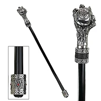 Design Toscano Dragonsthorne Collection 38.5" Dragons Grasp Gothic Walking Stick