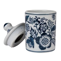 Hello Honey® 4.5" Blue Blossom Enchantment Stoneware Jar Set