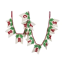 Hello Honey® 6ft. Wool Merry Christmas Pendant Banner