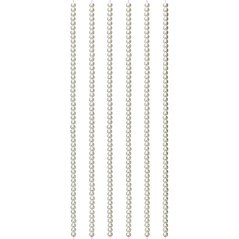 12 Pack: White Pearl Glass Beads, 4mm by Bead Landing™